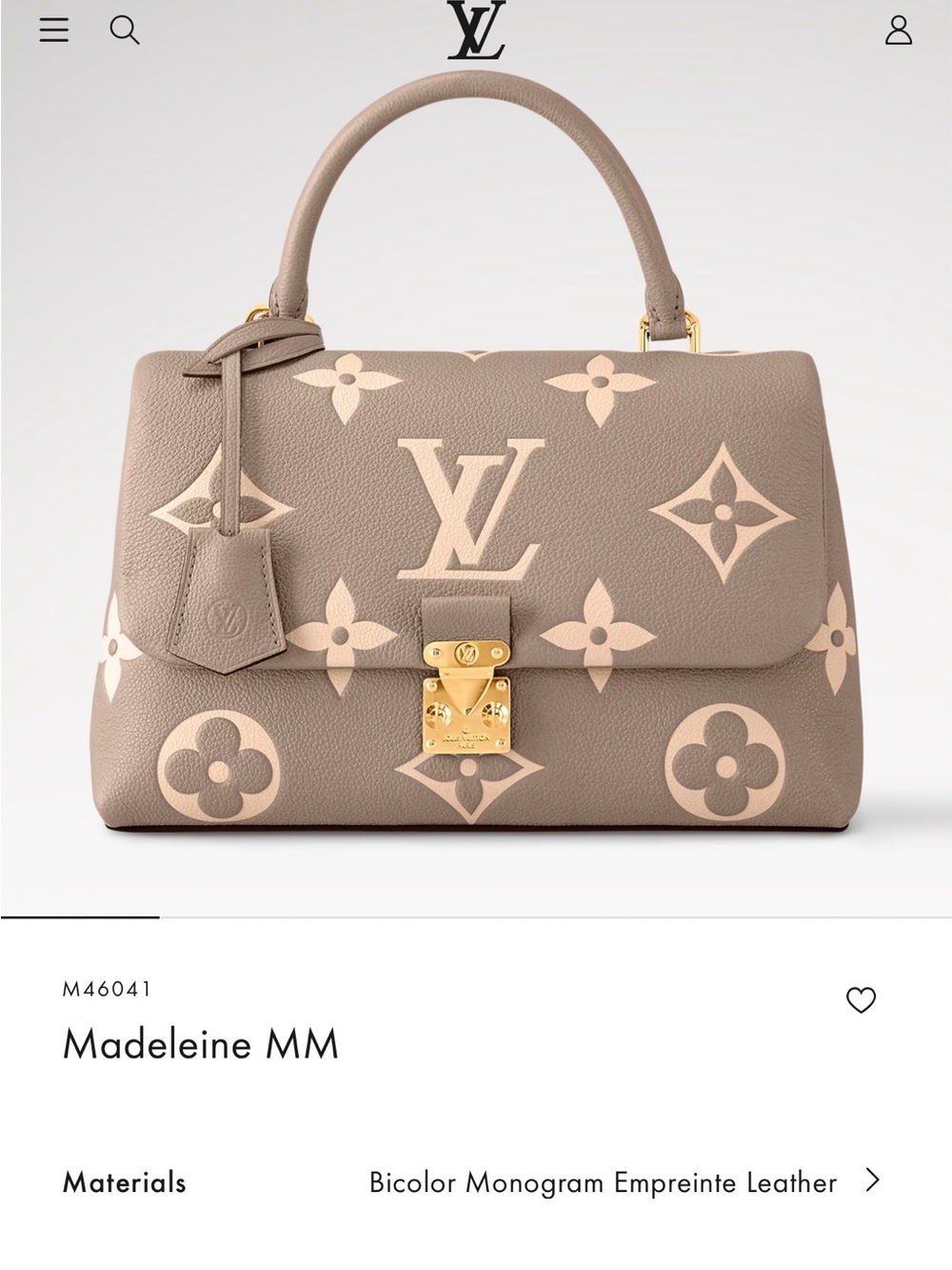 Louis Vuitton Madeline MM bicolor monogram with Gold Hardware - Picture 14 of 14